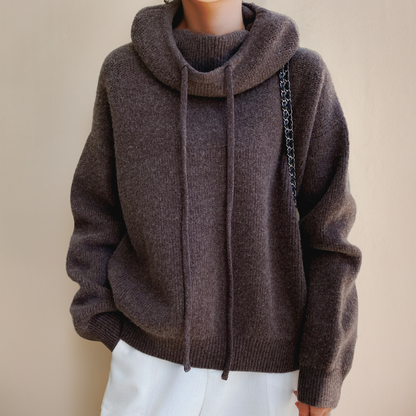 Oversized Hoodie Damen aus Baumwolle – Kapuzenpullover, Detailansicht