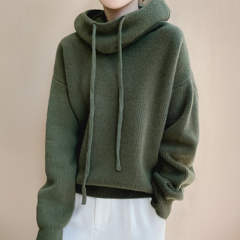 Oversized Hoodie Damen aus Baumwolle – Kapuzenpullover, Detailansicht