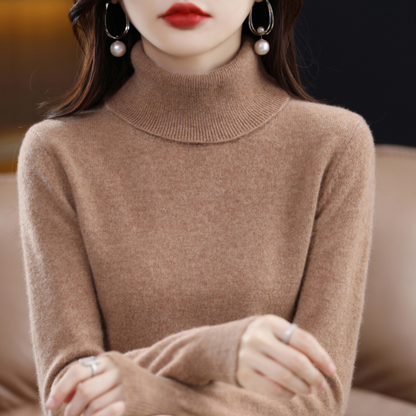 Rollkragenpullover aus Kaschmir – weicher Feinstrick-Pullover mit Wärme