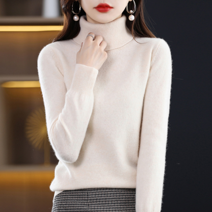 Rollkragenpullover aus Kaschmir – weicher Feinstrick-Pullover mit Wärme