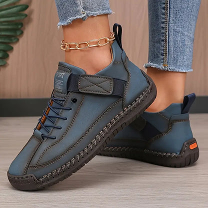Orthopädische Sneaker Damen in Dunkelblau – bequeme Plateau-Sneaker