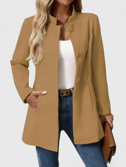 Kragenlose elegante Jacke Damen