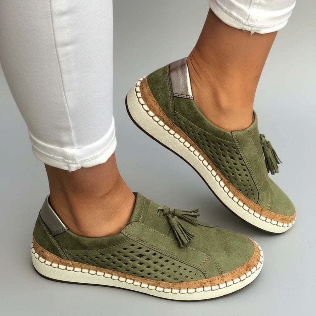 Slip-on Sneaker Damen aus Textil