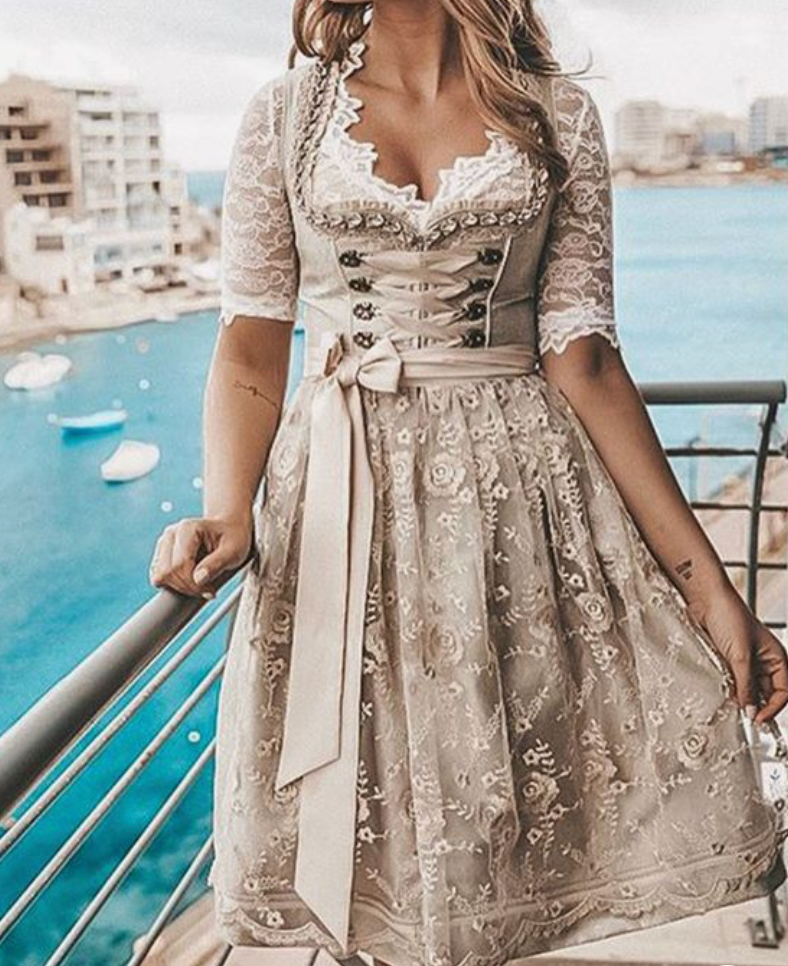 Trachtenkleid Damen traditionell für Kostümpartys