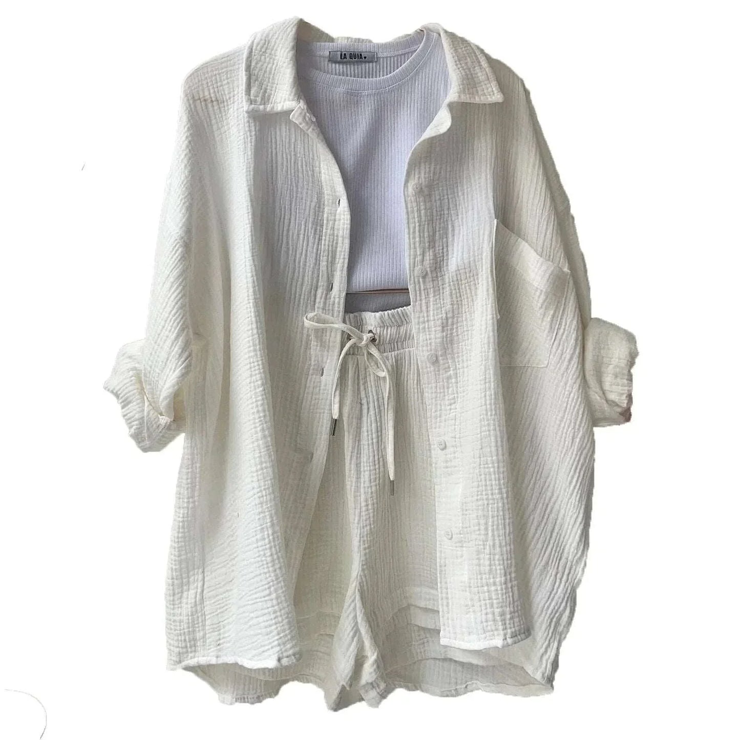 Sommeranzug Damen mit verkürzter Hose