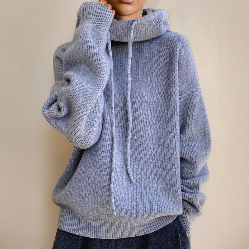 Oversized Hoodie Damen aus Baumwolle – Kapuzenpullover, Detailansicht