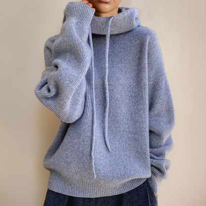 Oversized Hoodie Damen aus Baumwolle – Kapuzenpullover, Detailansicht