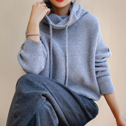 Oversized Hoodie Damen aus Baumwolle – Kapuzenpullover, Detailansicht