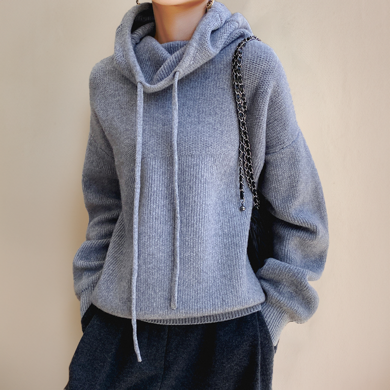 Oversized Hoodie Damen aus Baumwolle – Kapuzenpullover, Detailansicht