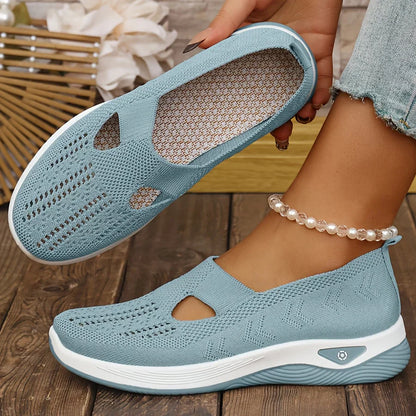 Bequeme Slip-on Schuhe aus Textil – leichte Halbschuhe mit weichem Fußbett