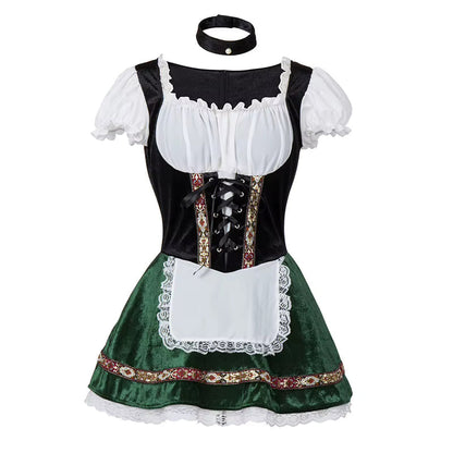 Dirndl Damen mit Schnürmieder und Puffärmeln – Trachtenkleid