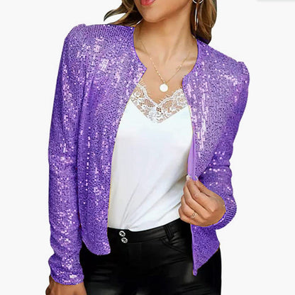 Damen Blazer elegant – stilvoller Blazer in Metallic