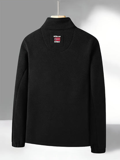 Fleecejacke aus weichem Fleece – Outdoor-Jacke mit hohem Kragen