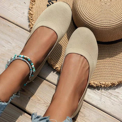 Orthopädische Slip-On-Sneaker Damen aus Textil – Komfortschuhe, Detailansicht