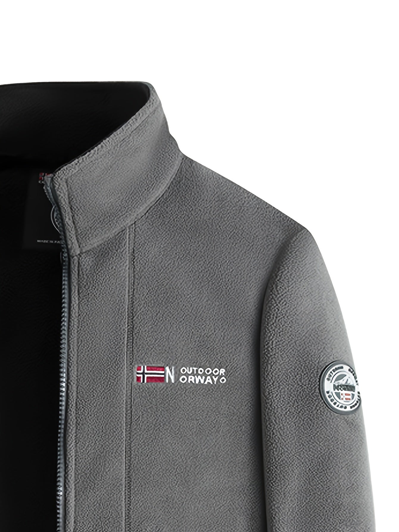 Fleecejacke aus weichem Fleece – Outdoor-Jacke mit hohem Kragen