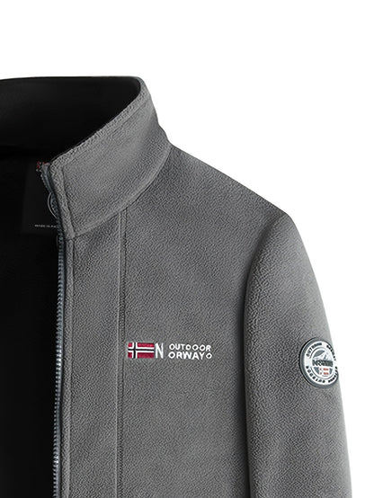 Fleecejacke aus weichem Fleece – Outdoor-Jacke mit hohem Kragen