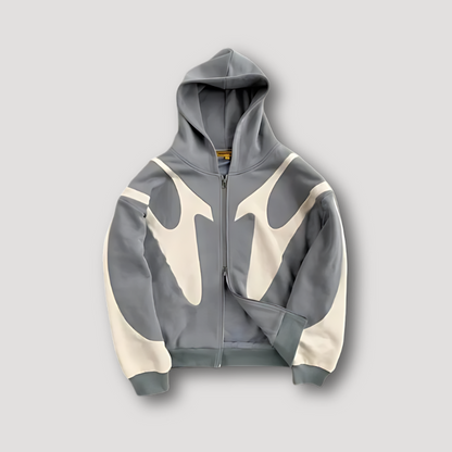 Herren Hoodie mit Flammen-Print