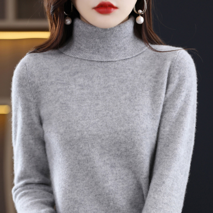 Rollkragenpullover aus Kaschmir – weicher Feinstrick-Pullover mit Wärme