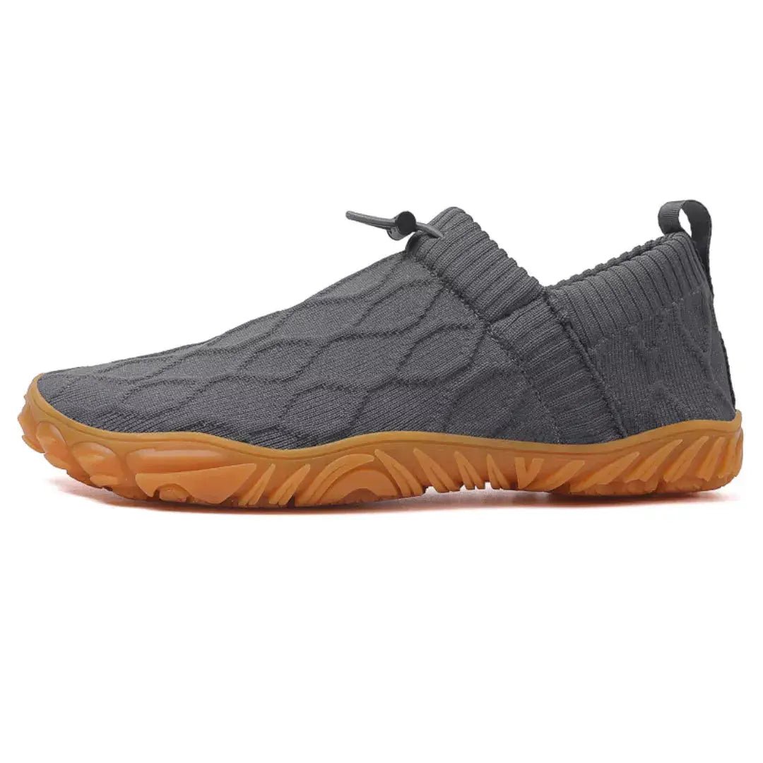 Barfußschuhe aus Textil in Grau