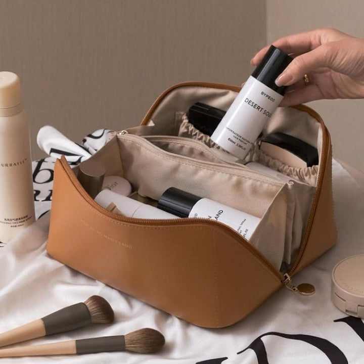 Elegante Kosmetiktasche Damen aus Kunstleder