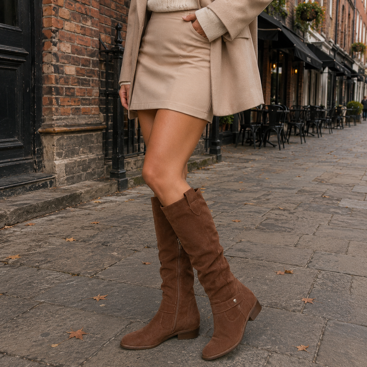 Stiefeletten Damen aus Kunstleder – bequeme Ankle Boots mit weichem Fußbett