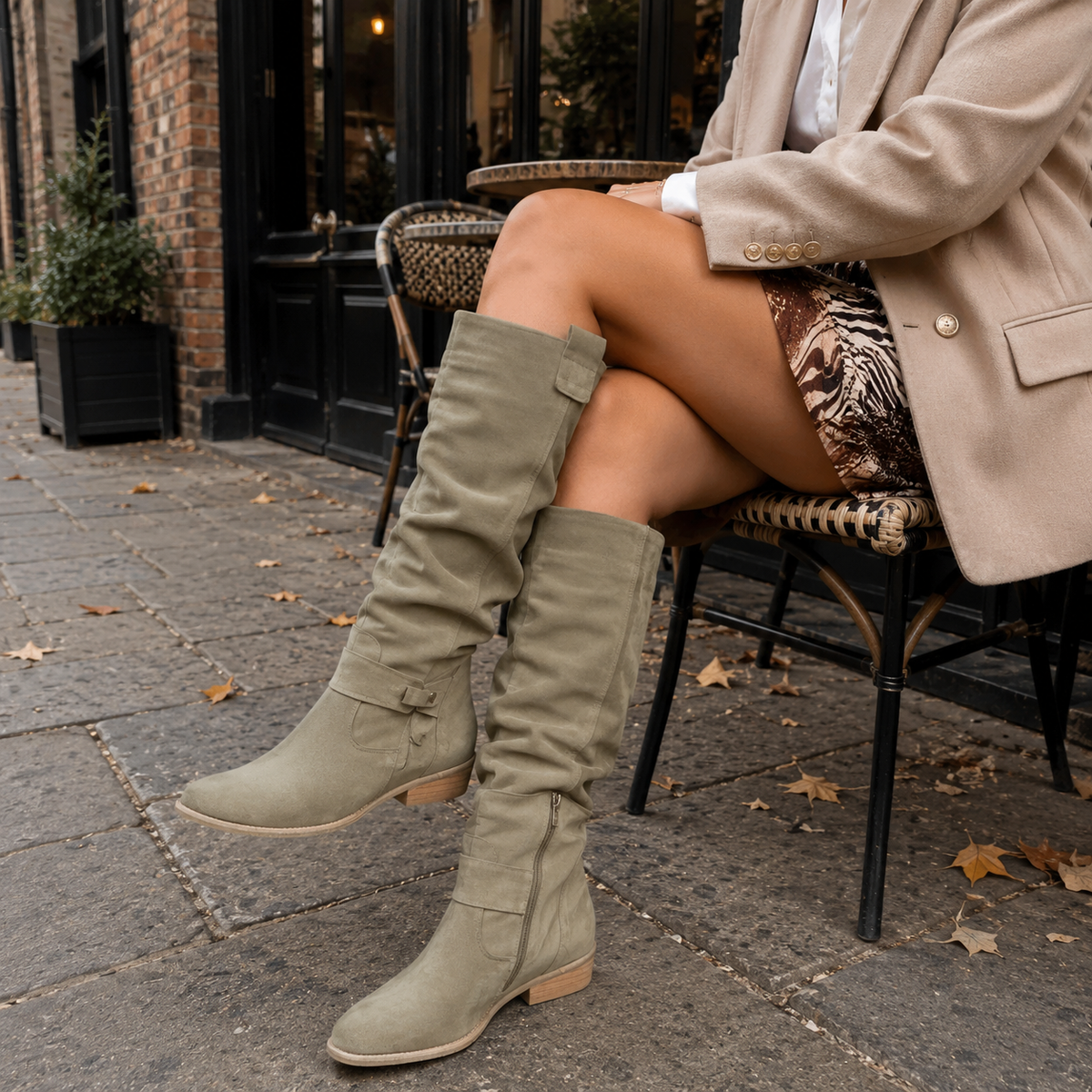 Stiefeletten Damen aus Kunstleder – bequeme Ankle Boots mit weichem Fußbett