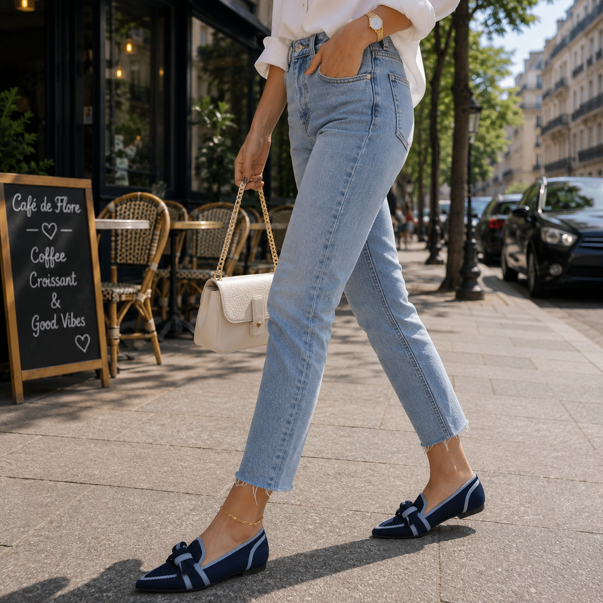 Orthopädische Loafer Damen aus Textil – bequeme Slipper mit Fußgewölbe-Stütze
