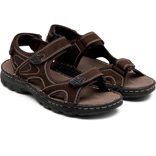 Robuste - Trekkingsandalen mit verstellbaren Klettverschlüssen und strapazierfähiger Profilsohle