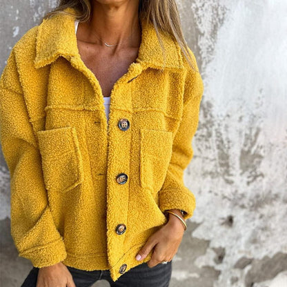 Gefütterte kuschelige Winterjacke Damen