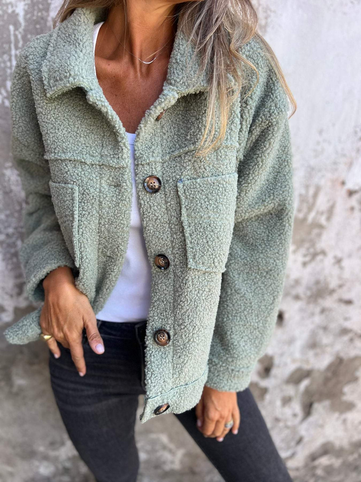 Damen Jacke mit Innenfutter kuschelig warme Winterjacke