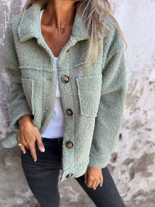Damen Jacke mit Innenfutter kuschelig warme Winterjacke