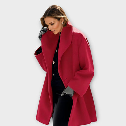 Minimalistischer Wollmantel Damen