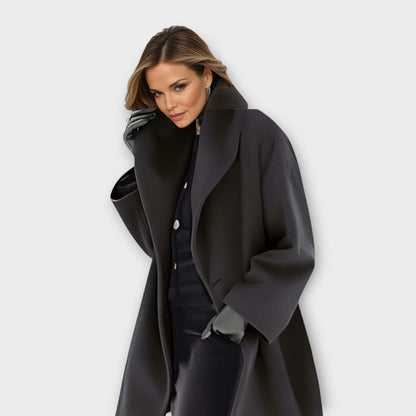 Warmer eleganter Damen Wollmantel