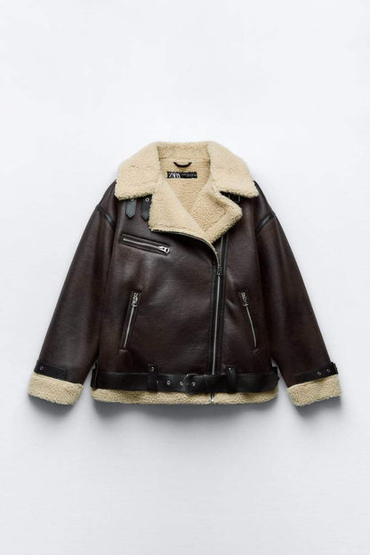 Isolierte Jacke Damen mit Reverskragen