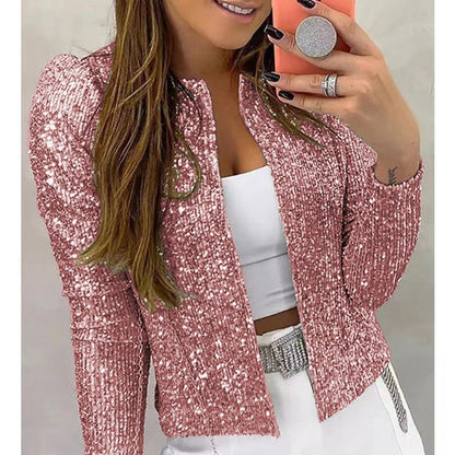Damen Blazer elegant – stilvoller Blazer in Metallic