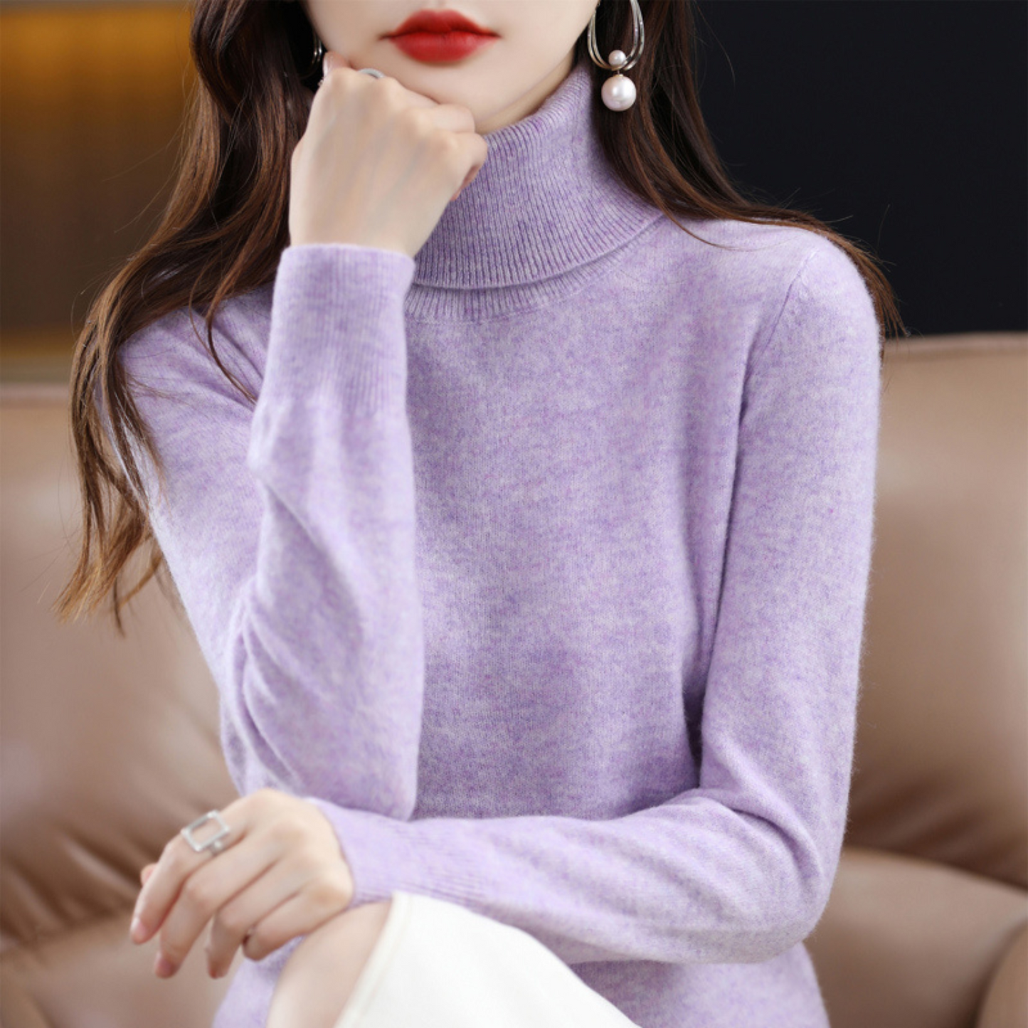 Kaschmirpullover Damen Regular Fit