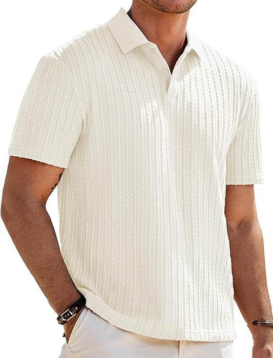Stilvolles - Poloshirt mit strukturierter Strick-Optik och klassischem Reverskragen