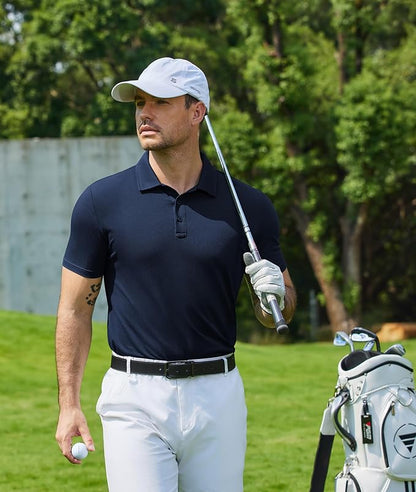 Klassisches Poloshirt aus atmungsaktivem Material mit eleganter Passform