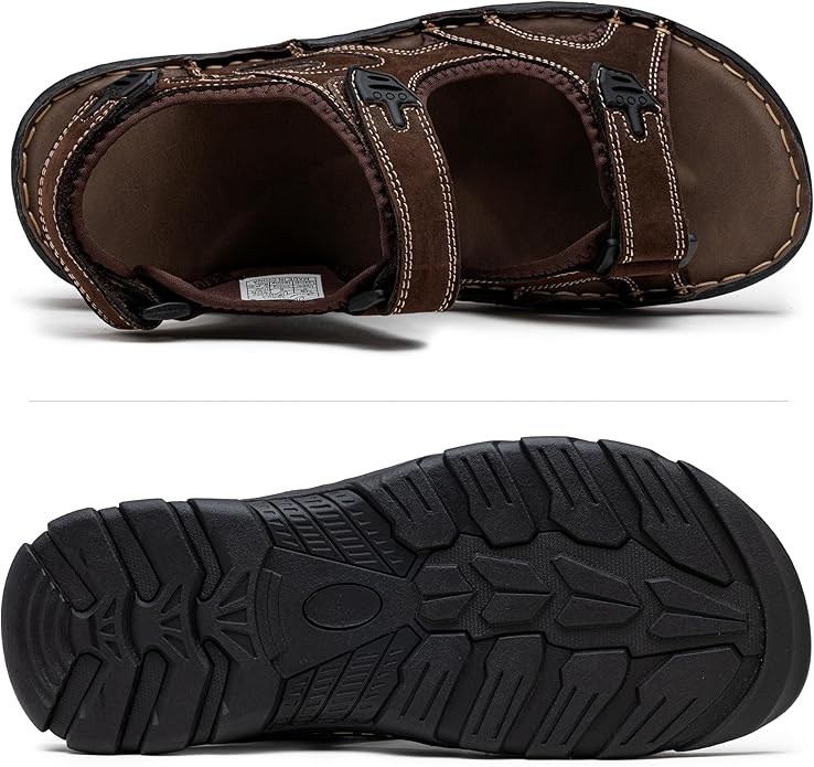 Robuste - Trekkingsandalen mit verstellbaren Klettverschlüssen und strapazierfähiger Profilsohle