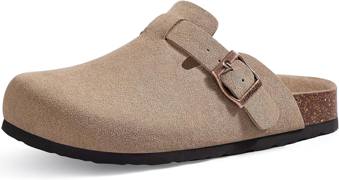 Bequeme - Clogs mit verstellbarem Riemen und ergonomischer Kork-Sohle