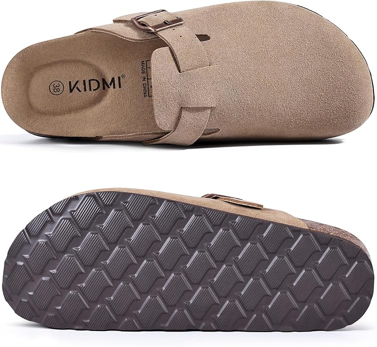Bequeme - Clogs mit verstellbarem Riemen und ergonomischer Kork-Sohle