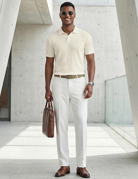 Stilvolles - Poloshirt mit strukturierter Strick-Optik och klassischem Reverskragen