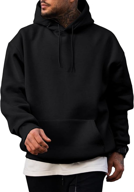 Zeitloser - Hoodie in Oversize-Passform mit Kängurutasche und verstellbarer Kapuze