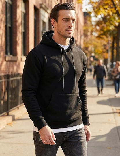 Zeitloser - Hoodie in Oversize-Passform mit Kängurutasche und verstellbarer Kapuze