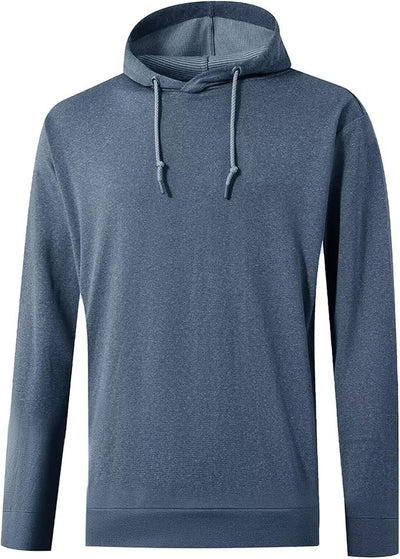 Klassischer melierter - Hoodie mit verstellbarer Kapuze och elastischen Bündchen