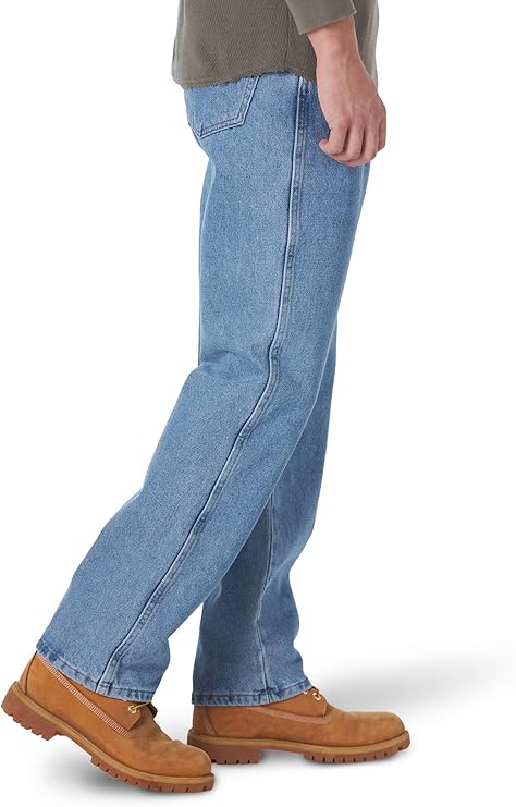 Klassische hellblaue Herren-Jeans mit gerader Passform und zeitlosem Five-Pocket-Design