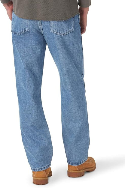 Klassische hellblaue Herren-Jeans mit gerader Passform und zeitlosem Five-Pocket-Design