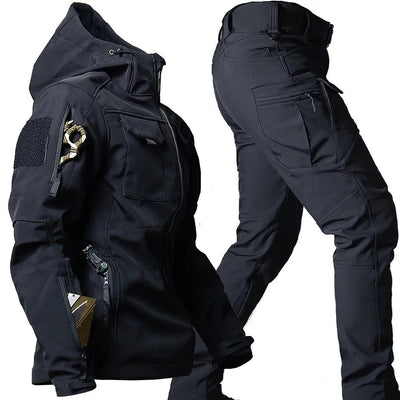 Outdoor-Set Herren aus Polyamid – wind- und wasserdichtes Softshell-Set