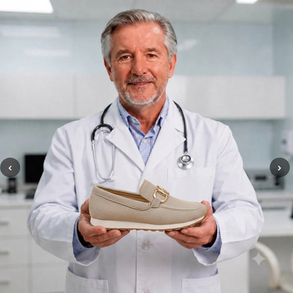 Orthopädische Textil-Loafer Damen – Bequeme Hausschuhe mit Polsterung