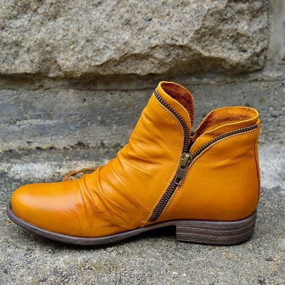 Damen Stiefeletten in Leder-Optik – trendige Ankle Boots